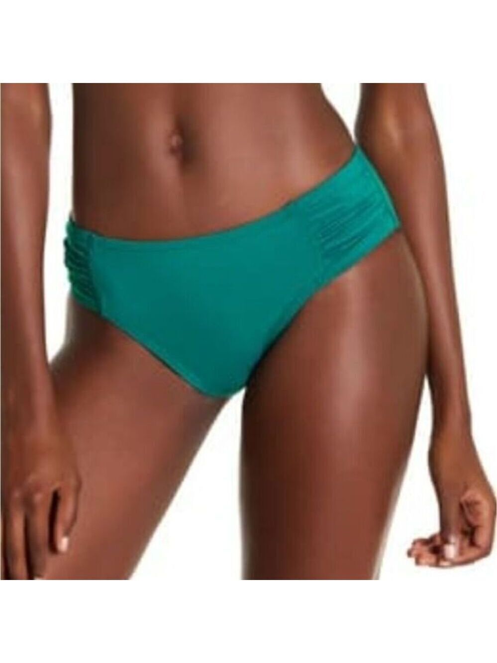 Tommy Bahama Pearl High Waist Shirred Bikini Bottoms XXS NWT Green